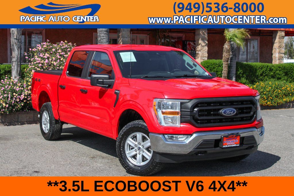 Race Red 2022 Ford F-150 Pickup Truck Four-Wheel Drive Automatic