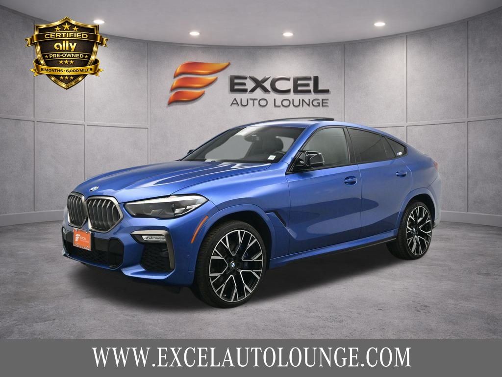 Riverside Blue Metallic 2020 BMW X6 M50i AWD SUV / Crossover All-Wheel Drive Automatic