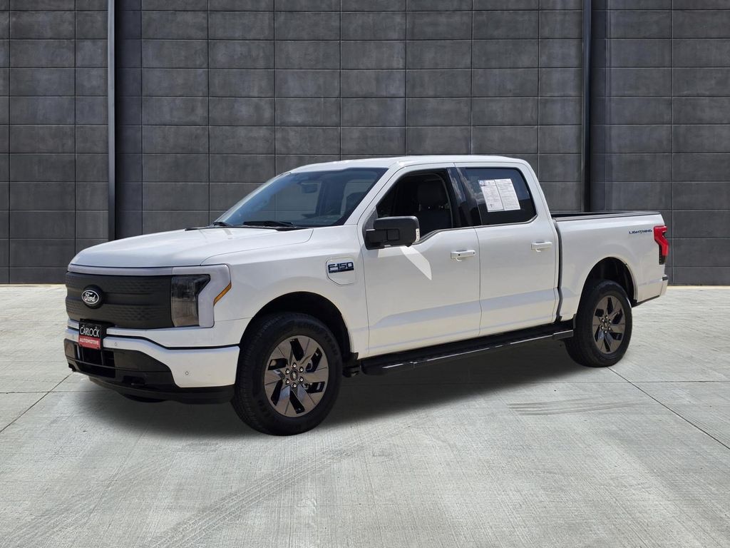 Oxford White 2025 Ford F-150 Lightning Pickup Truck All-Wheel Drive Automatic