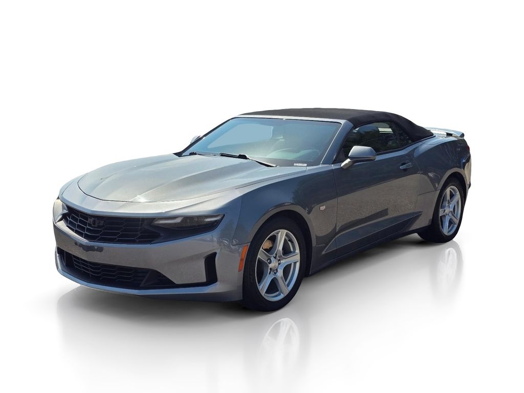 Gray (Satin Steel Metallic) 2021 Chevrolet Camaro Convertible Rear-Wheel Drive Automatic