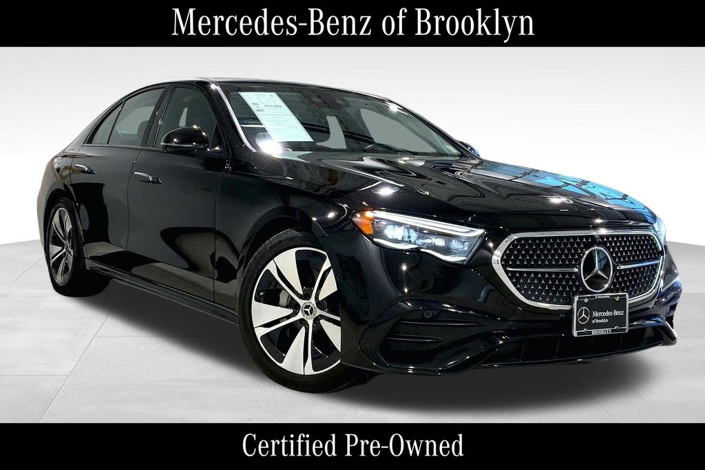 Black 2024 Mercedes-Benz E-Class Sedan All-Wheel Drive 9-Speed Automatic