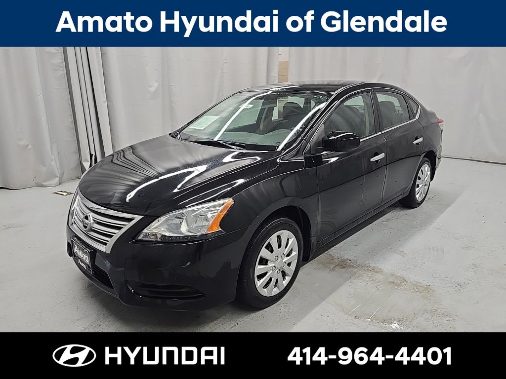 Super Black 2015 Nissan Sentra Sedan Front-Wheel Drive Continuously Variable Transmission