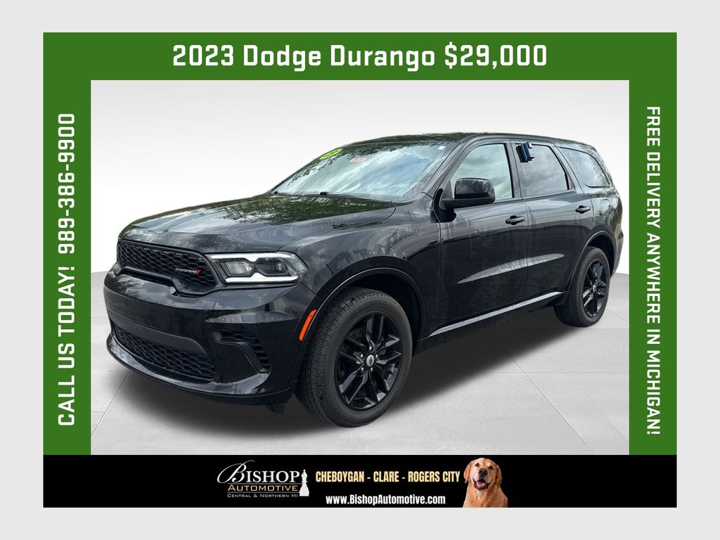 DB Black Crystal Clearcoat 2023 Dodge Durango GT AWD SUV / Crossover All-Wheel Drive 8-Speed Automatic