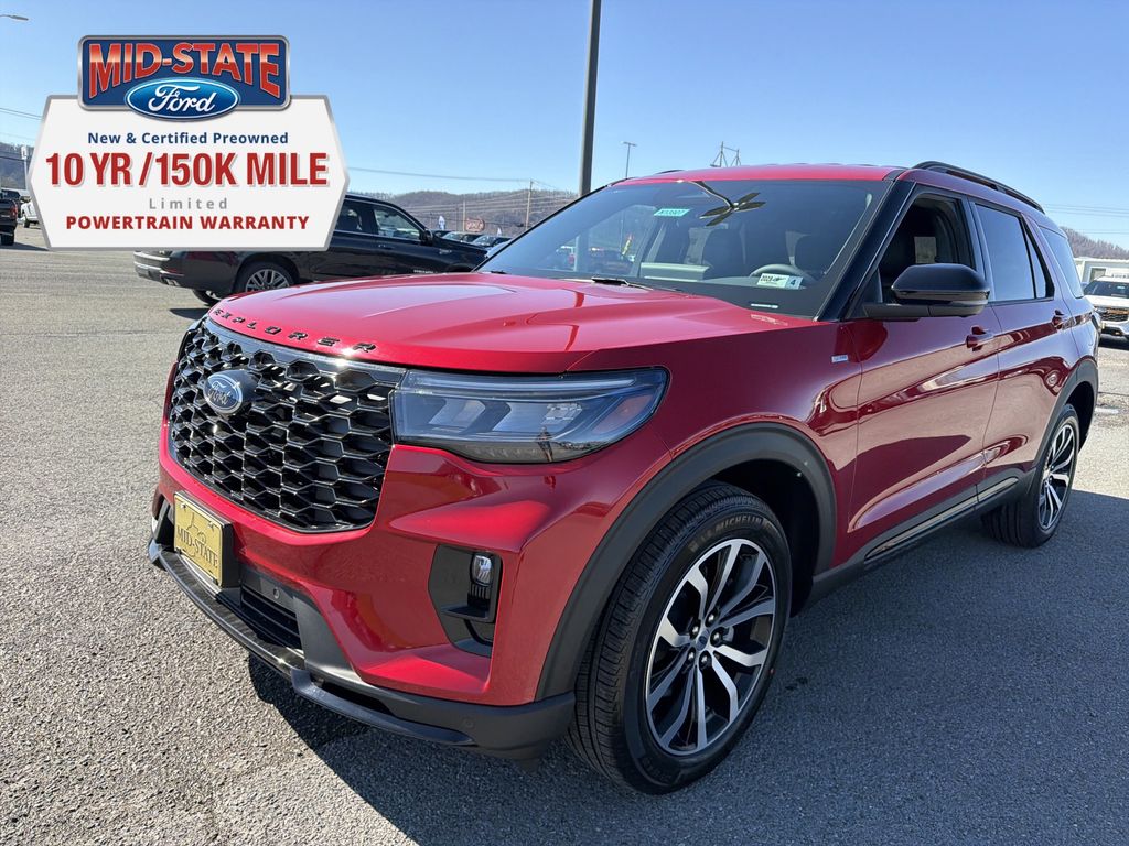 Red Metallic 2026 Ford Explorer ST-Line AWD SUV / Crossover All-Wheel Drive Automatic