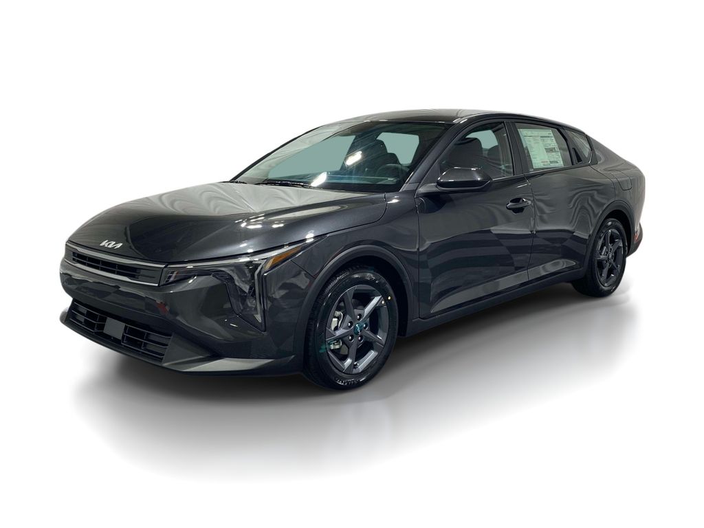 Gray 2026 Kia K4 LXS FWD Sedan Front-Wheel Drive Continuously Variable Transmission