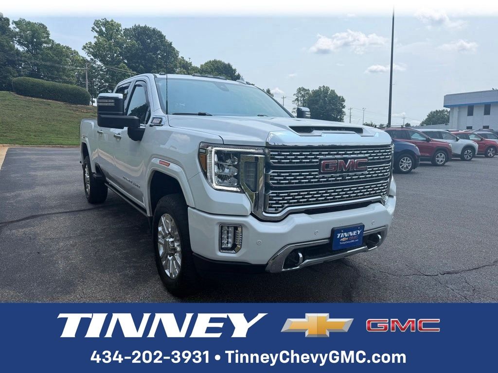 White Frost Tricoat 2023 GMC Sierra 2500HD Pickup Truck Four-Wheel Drive Automatic
