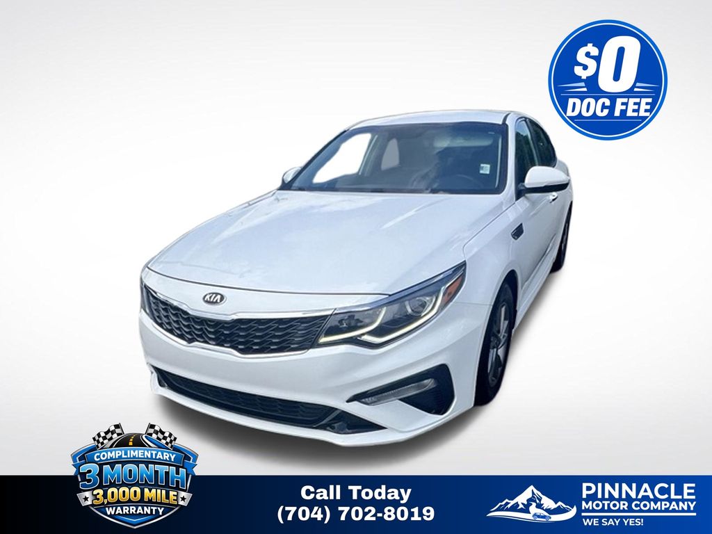 Snow White Pearl 2020 Kia Optima Sedan Front-Wheel Drive 6-Speed Automatic