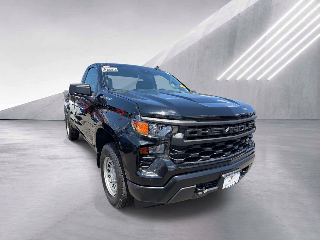 Black 2024 Chevrolet Silverado 1500 Pickup Truck Four-Wheel Drive 8-Speed Automatic