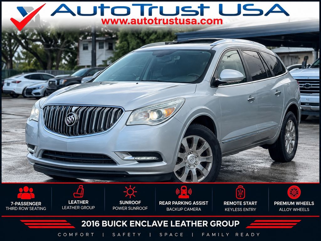 Quicksilver Metallic 2016 Buick Enclave SUV / Crossover Front-Wheel Drive 6-Speed Automatic Overdrive