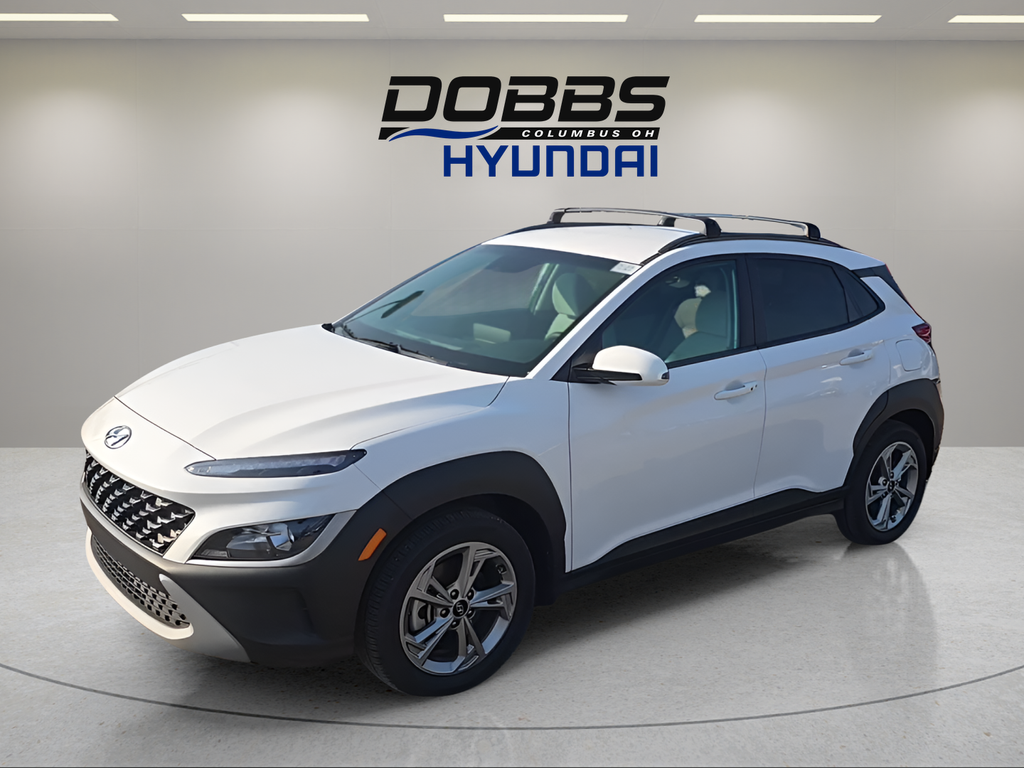 Lunar White 2023 Hyundai Kona SUV / Crossover All-Wheel Drive Continuously Variable Transmission