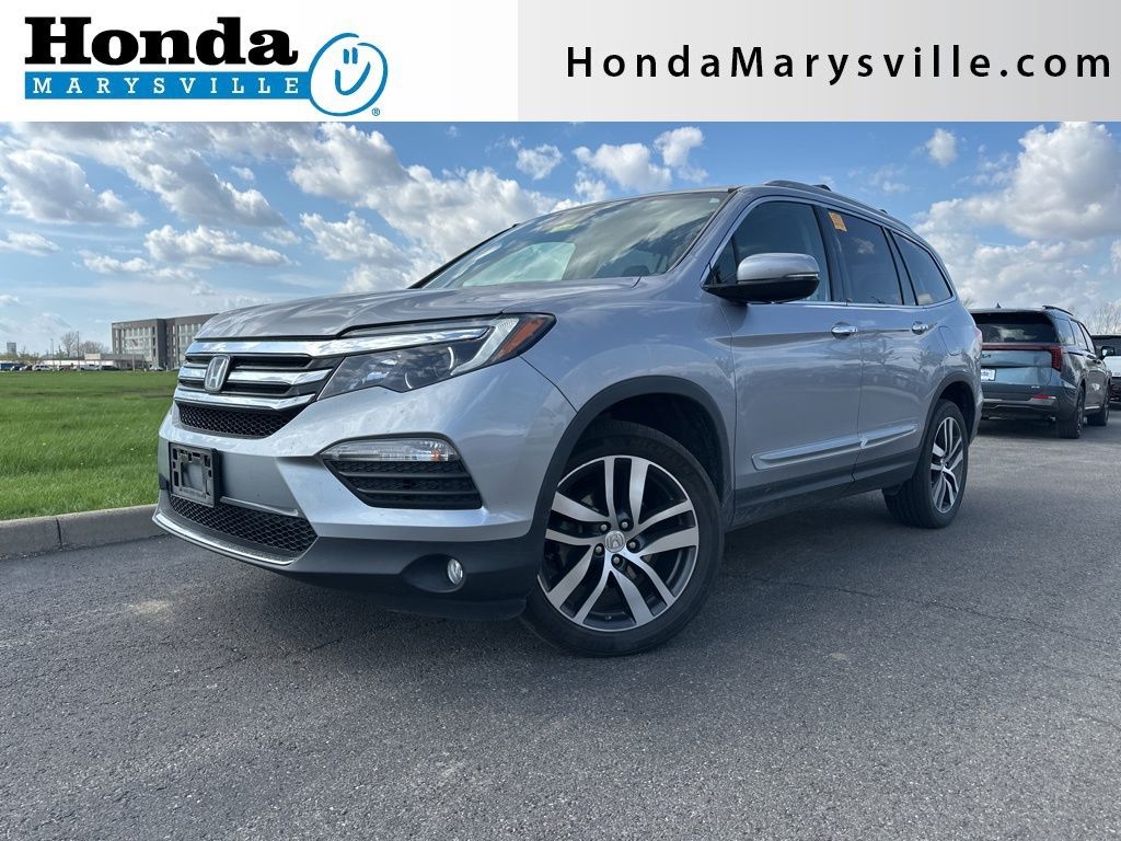 Lunar Silver Metallic 2017 Honda Pilot Elite AWD SUV / Crossover All-Wheel Drive 9-Speed Automatic