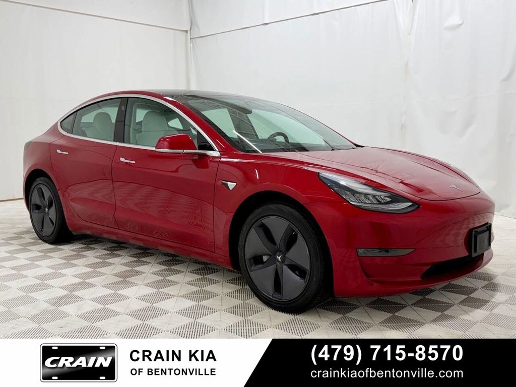 Red Multi-Coat 2020 Tesla Model 3 Long Range AWD Sedan All-Wheel Drive 1-Speed Automatic