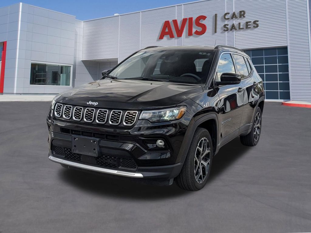 Diamond Black Crystal Pearlcoat 2025 Jeep Compass Limited 4WD SUV / Crossover Four-Wheel Drive 8-Speed Automatic