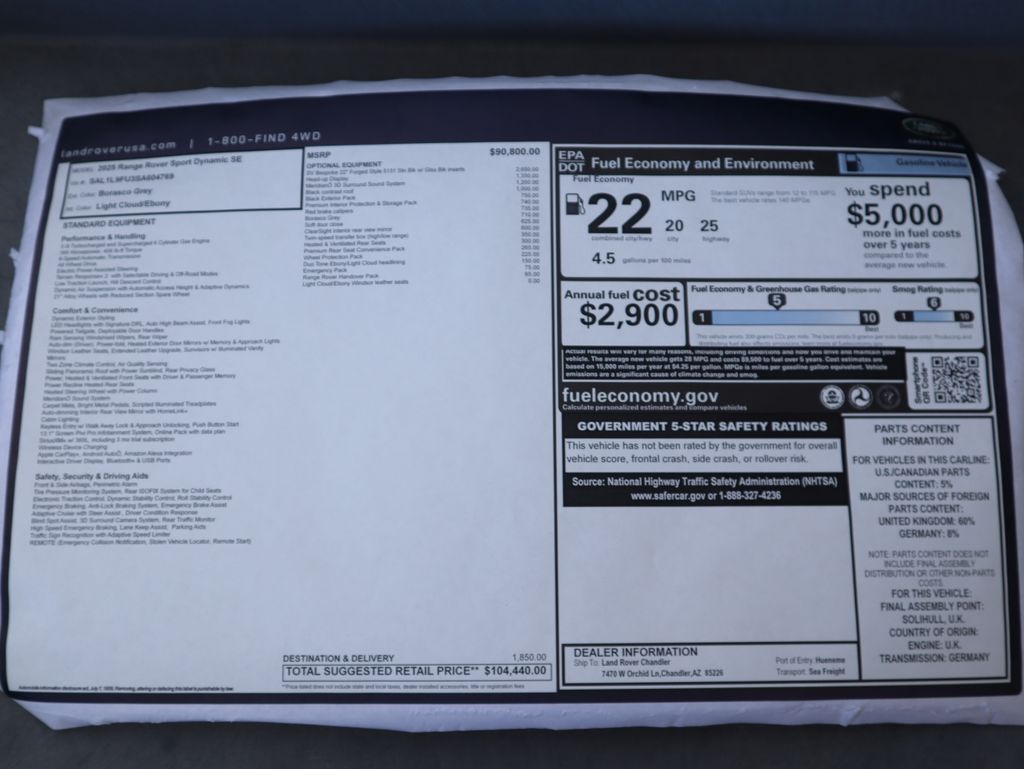 Thumbnail: 2025 Land Rover Range Rover Sport - 9