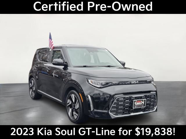 Fusion Black 2023 Kia Soul GT-Line FWD SUV / Crossover Front-Wheel Drive Continuously Variable Transmission