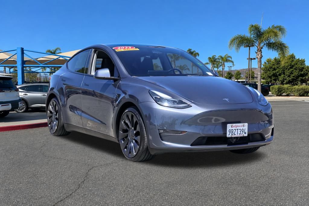 Midnight Silver Metallic 2022 Tesla Model Y SUV / Crossover All-Wheel Drive 1-Speed Automatic