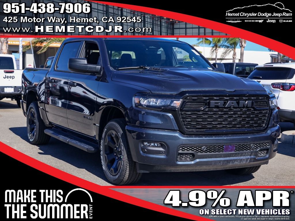 Forged Blue Metallic 2026 RAM 1500 Pickup Truck Four-Wheel Drive 8-Speed Automatic
