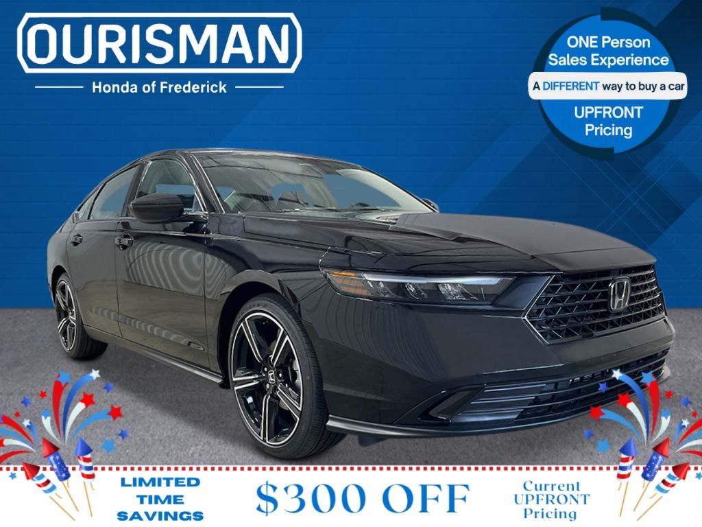 Crystal Black Pearl 2026 Honda Accord Sedan Front-Wheel Drive Continuously Variable Transmission