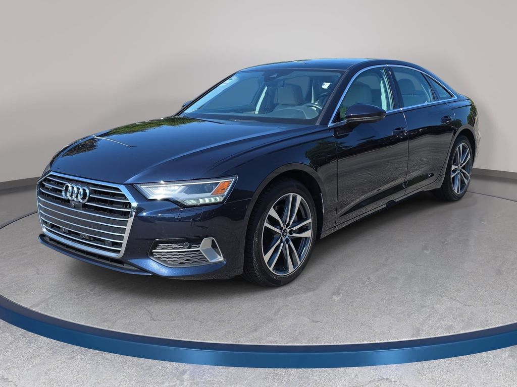 Firmament Blue Metallic 2021 Audi A6 quattro Premium 45 TFSI AWD Sedan All-Wheel Drive 7-Speed Automatic