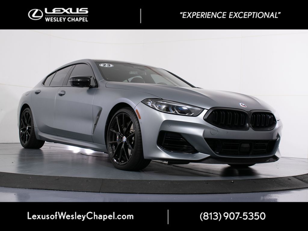 Frozen Pure Gray Metallic 2023 BMW 8 Series Coupe All-Wheel Drive 8-Speed Automatic