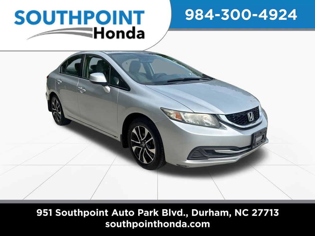 Alabaster Silver Metallic 2013 Honda Civic Sedan Front-Wheel Drive 5-Speed Automatic