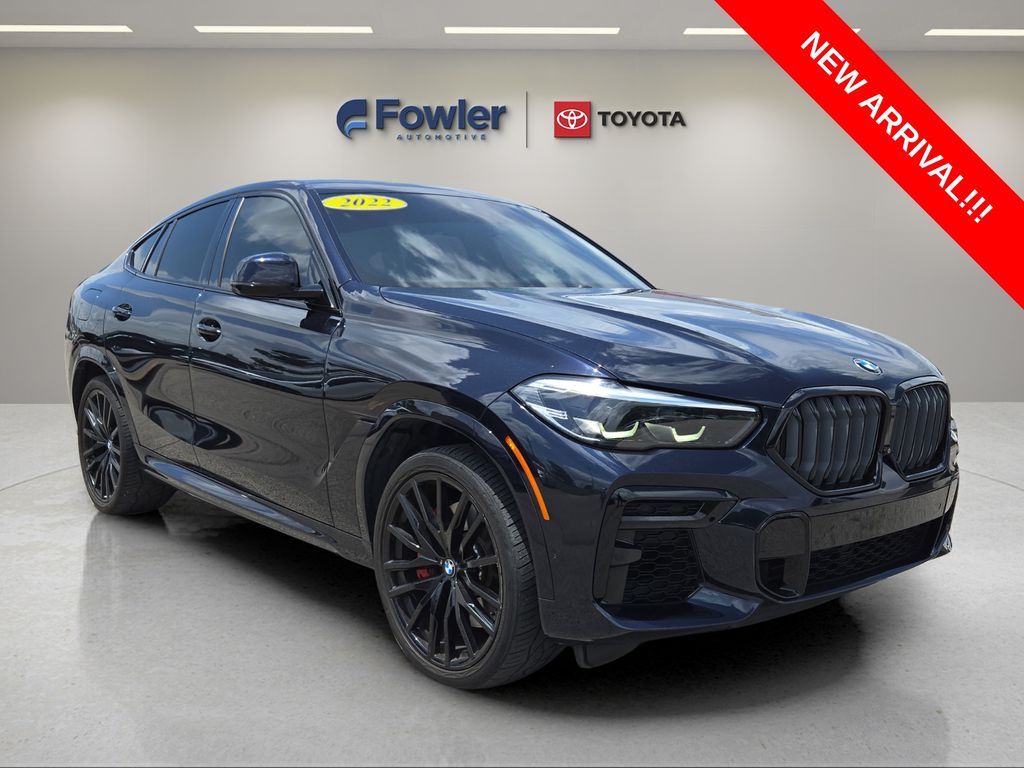 Carbon Black Metallic 2022 BMW X6 SUV / Crossover All-Wheel Drive 8-Speed Automatic