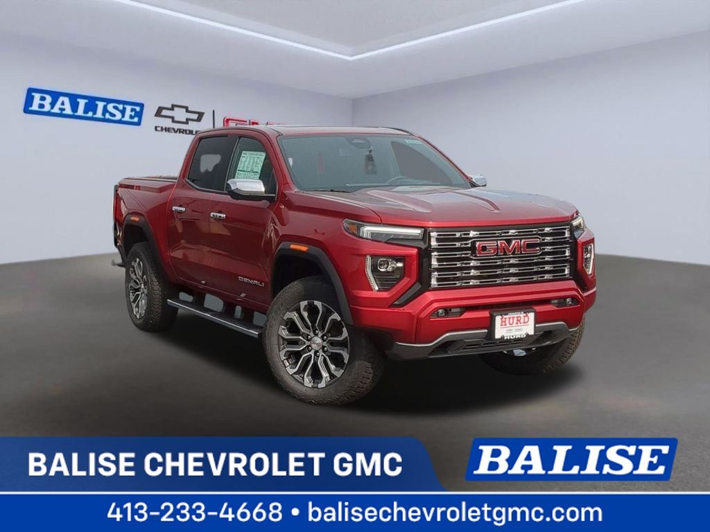 Volcanic Red Tintcoat 2026 GMC Canyon Denali Crew Cab 4WD Pickup Truck Four-Wheel Drive 8-Speed Automatic