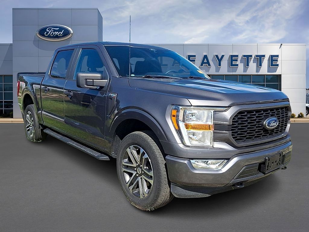Gray Metallic 2022 Ford F-150 Pickup Truck Four-Wheel Drive Automatic