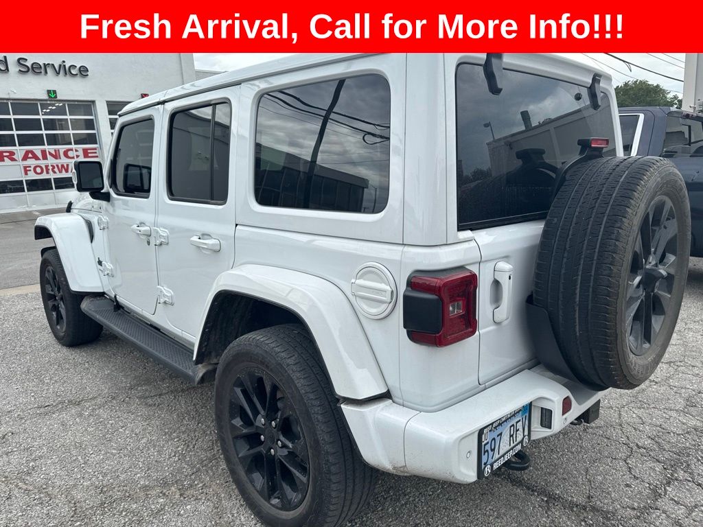 2022 Bright White Clearcoat Jeep Wrangler Unlimited Sahara High Altitude 4X4 SUV