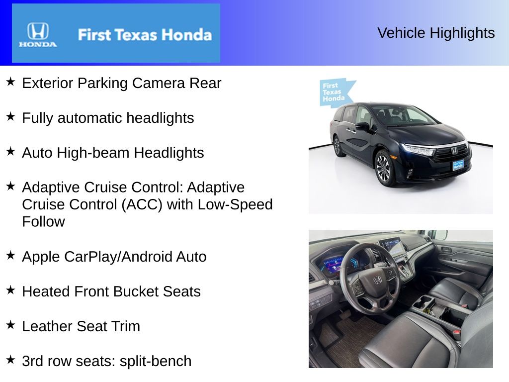 Used Car 2024 Honda Odyssey  Ex-l For Sale Under $40,000 In Austin, Texas