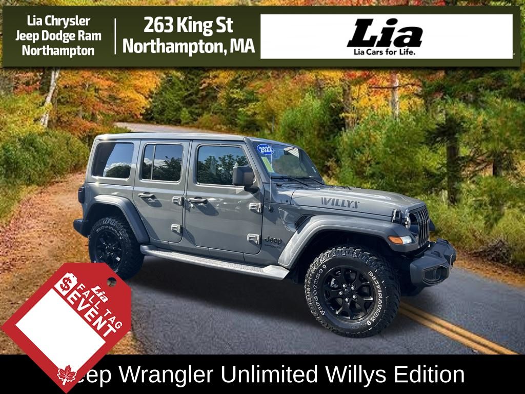 Sting-Gray Clearcoat 2022 Jeep Wrangler SUV / Crossover Four-Wheel Drive 8-Speed Automatic
