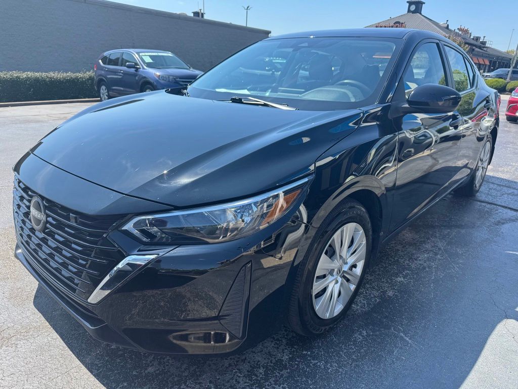 Super Black 2025 Nissan Sentra Sedan Front-Wheel Drive Continuously Variable Transmission