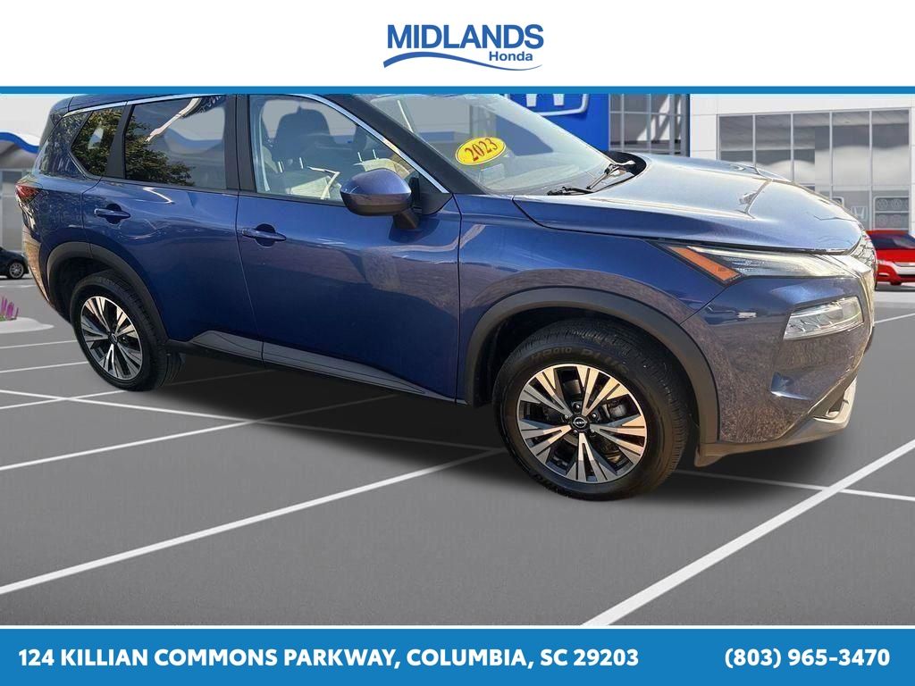Caspian Blue Metallic 2023 Nissan Rogue SV FWD SUV / Crossover Front-Wheel Drive Continuously Variable Transmission