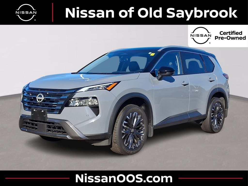 Boulder Gray Pearl/Super Black 2025 Nissan Rogue SUV / Crossover All-Wheel Drive Continuously Variable Transmission