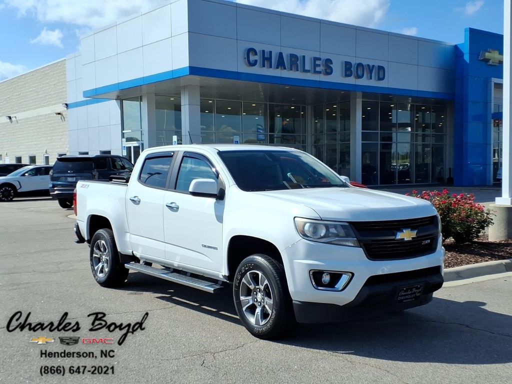 Summit White 2019 Chevrolet Colorado Pickup Truck Four-Wheel Drive 8-Speed Automatic