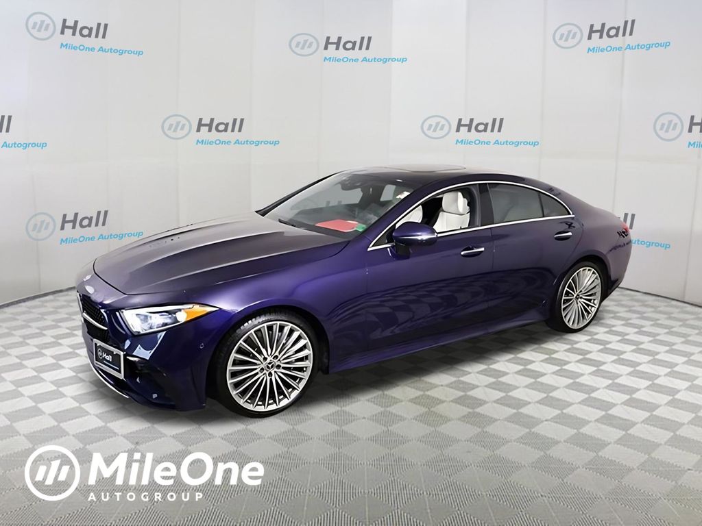 Starling Blue Metallic 2022 Mercedes-Benz CLS 450 4MATIC Coupe All-Wheel Drive 9-Speed Automatic