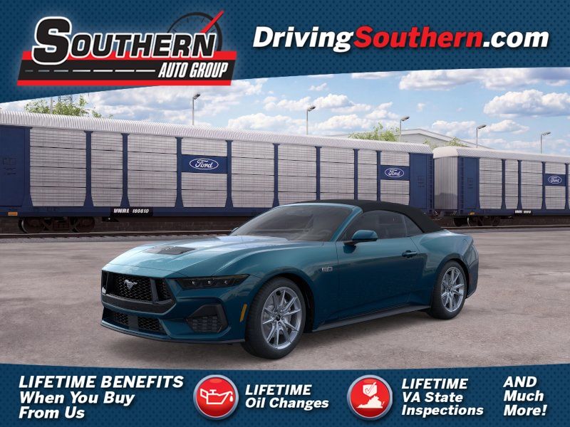 Adriatic Blue Metallic 2026 Ford Mustang Convertible Rear-Wheel Drive Automatic