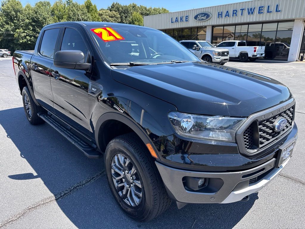 Shadow Black 2021 Ford Ranger Pickup Truck Four-Wheel Drive Automatic