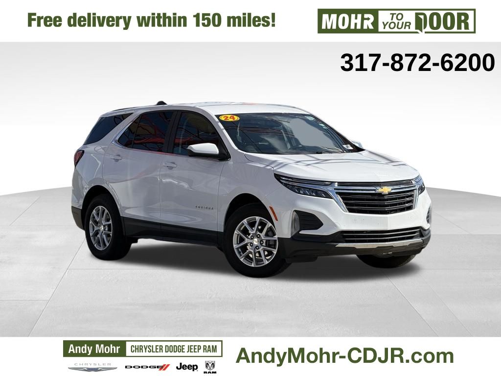Summit White 2024 Chevrolet Equinox LT AWD with 1LT SUV / Crossover Four-Wheel Drive 6-Speed Automatic Overdrive