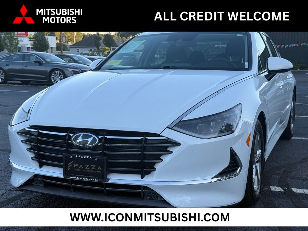 Quartz White 2022 Hyundai Sonata Sedan Front-Wheel Drive 8-Speed Automatic
