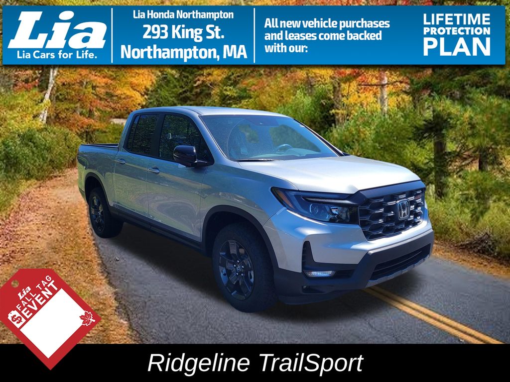 Solar Silver Metallic 2026 Honda Ridgeline Pickup Truck All-Wheel Drive 9-Speed Automatic