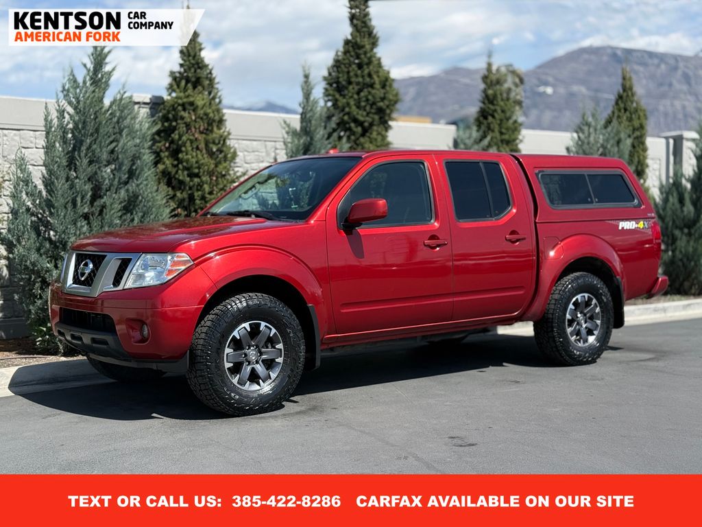 Lava Red 2016 Nissan Frontier PRO-4X Crew Cab 4WD Pickup Truck Four-Wheel Drive 5-Speed Automatic Overdrive