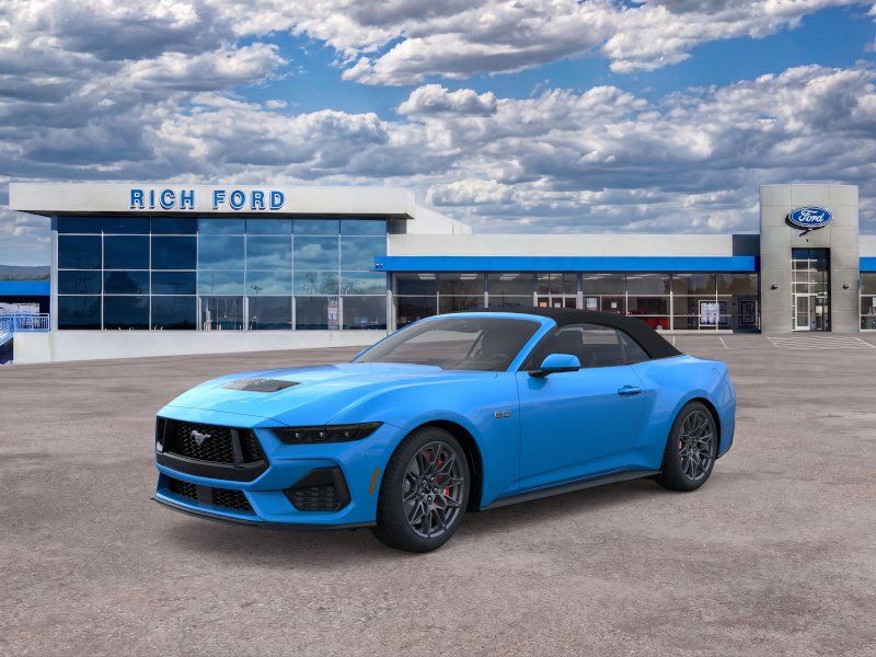 Grabber Blue Metallic 2026 Ford Mustang Convertible Rear-Wheel Drive 6-Speed Manual