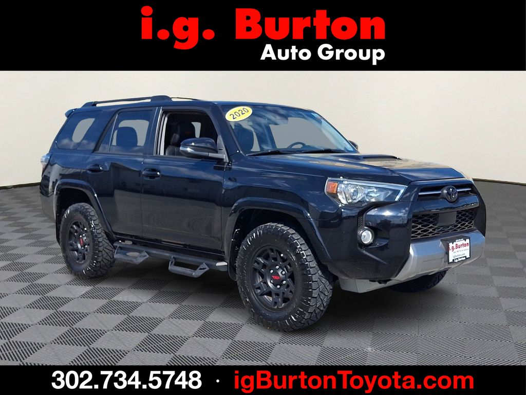 Midnight Black Metallic 2020 Toyota 4Runner TRD Off-Road Premium 4WD SUV / Crossover Four-Wheel Drive 5-Speed Automatic Overdrive