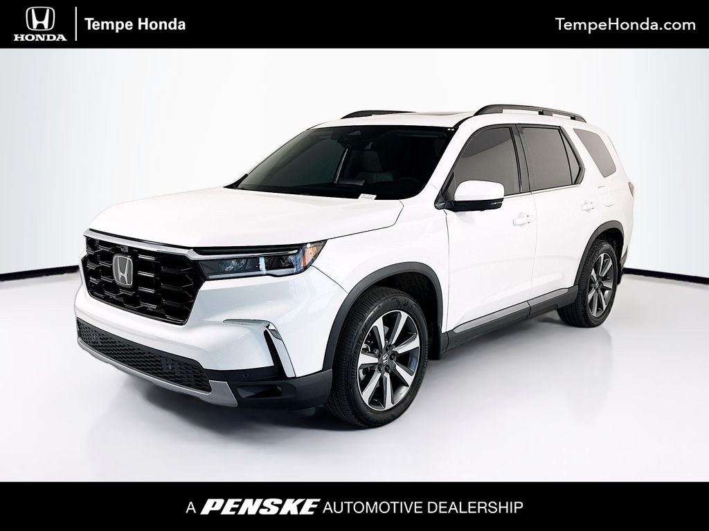 Platinum White 2025 Honda Pilot SUV / Crossover All-Wheel Drive Automatic