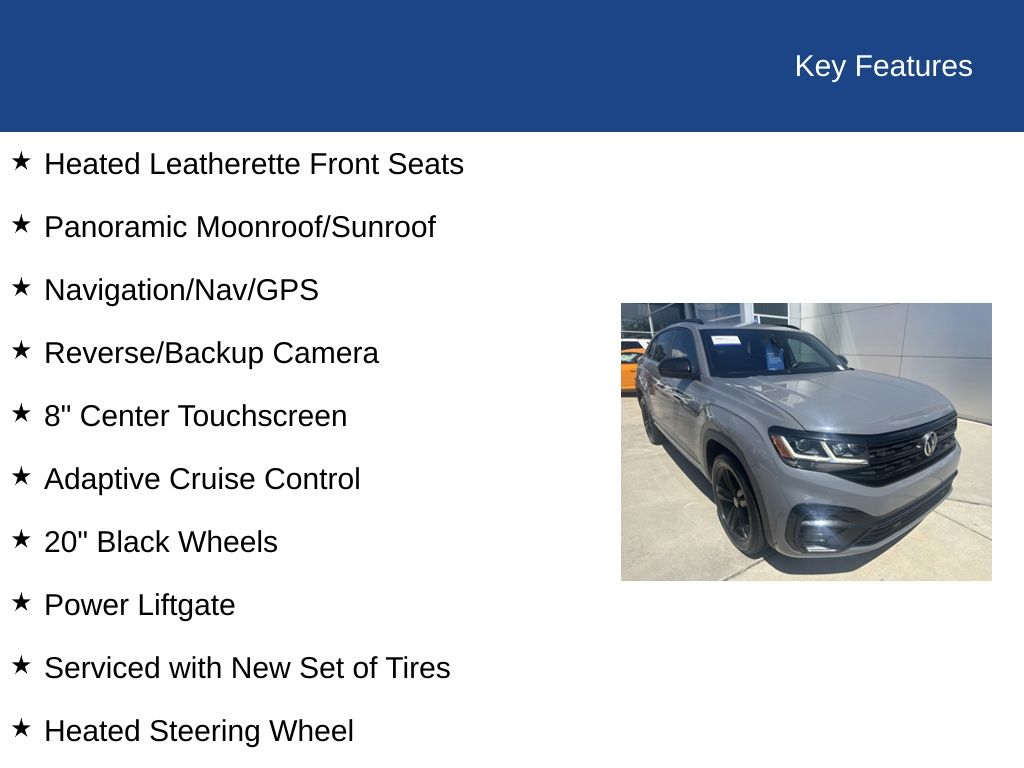 2023 Volkswagen Atlas Cross Sport 2.0T SEL R-Line Black