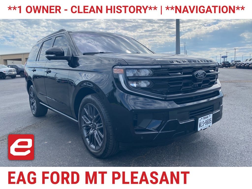 Agate Black Metallic 2025 Ford Expedition Platinum 4WD SUV / Crossover Four-Wheel Drive Automatic