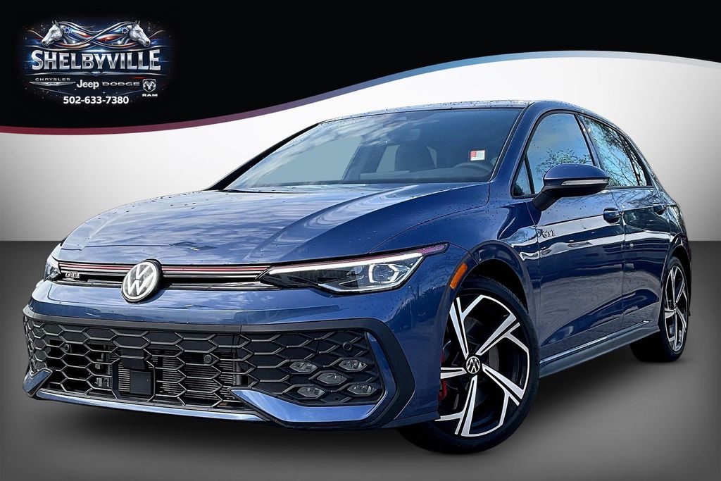 Slate Blue Metallic 2025 Volkswagen Golf GTI SE FWD Hatchback Front-Wheel Drive 7-Speed Dual Clutch