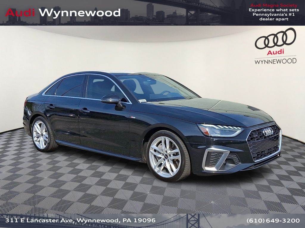Mythos Black Metallic 2023 Audi A4 quattro Premium S Line 45 TFSI AWD Sedan All-Wheel Drive 7-Speed Automatic