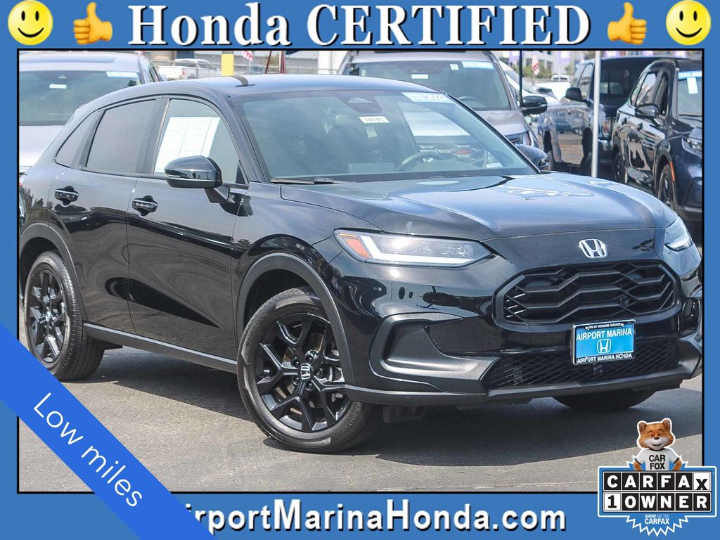 Crystal Black Pearl 2023 Honda HR-V Sport FWD SUV / Crossover Front-Wheel Drive Continuously Variable Transmission